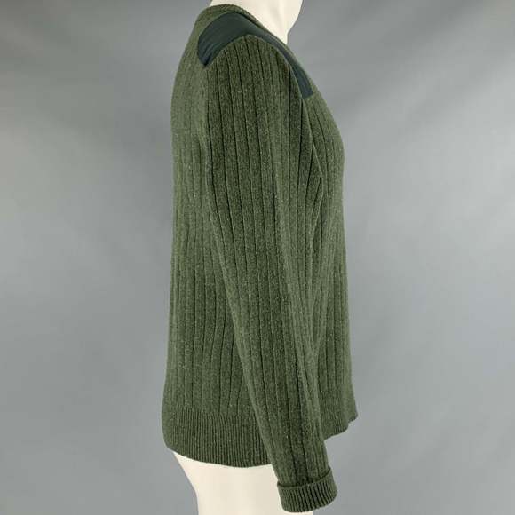 PATAGONIA Green Ribbed Wool Blend Pullover - Picture 3 of 9